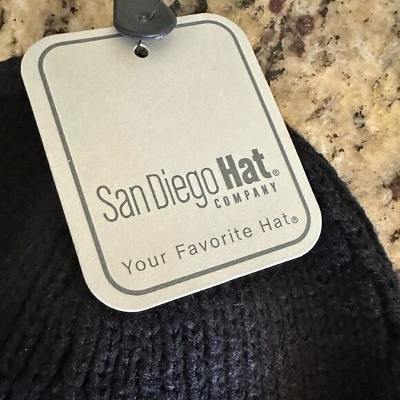 NWT - San Diego Hat Co - Black Women’s Beanie - Hat Clips to secure hat - Picture 7 of 12